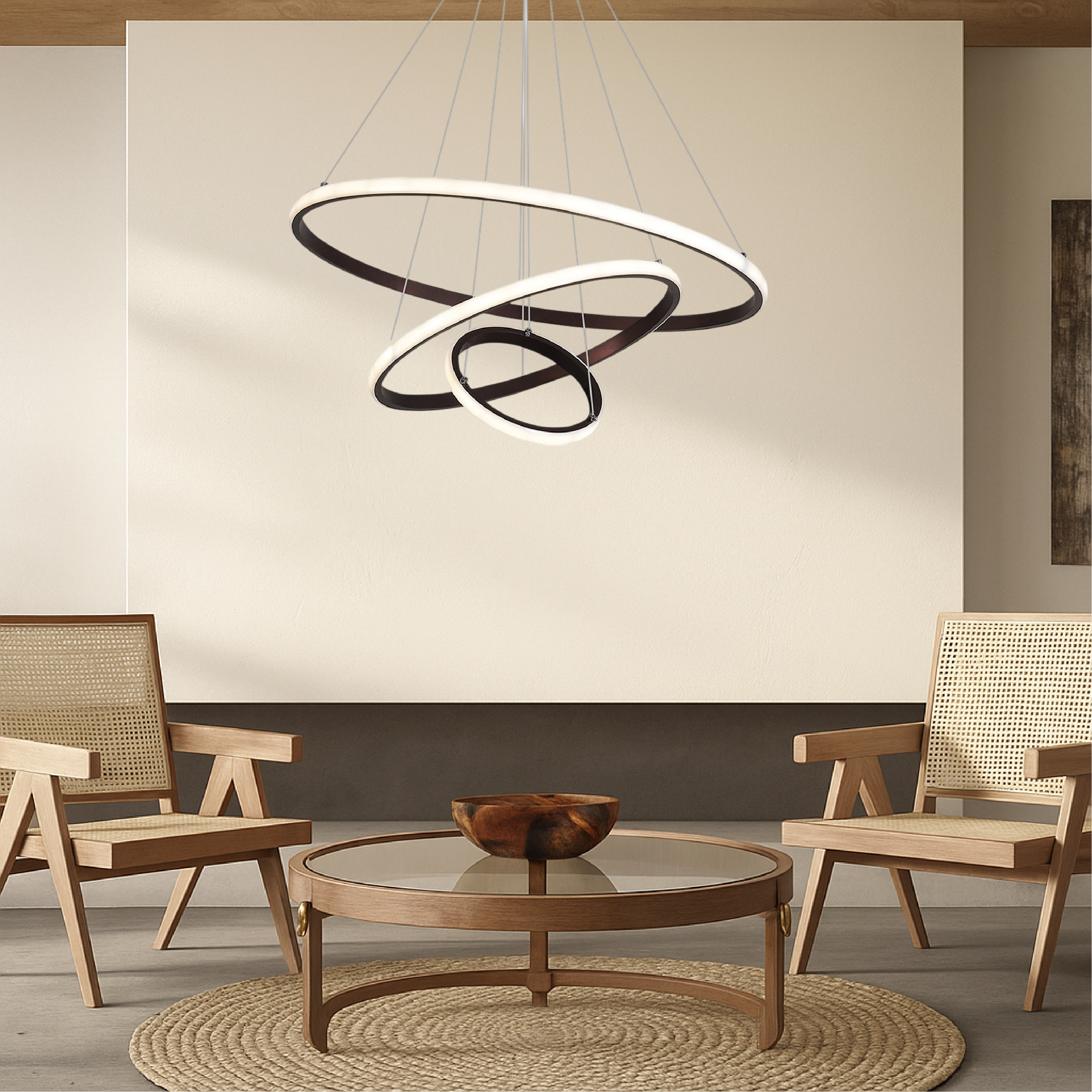 Modern 3-tier chandelier