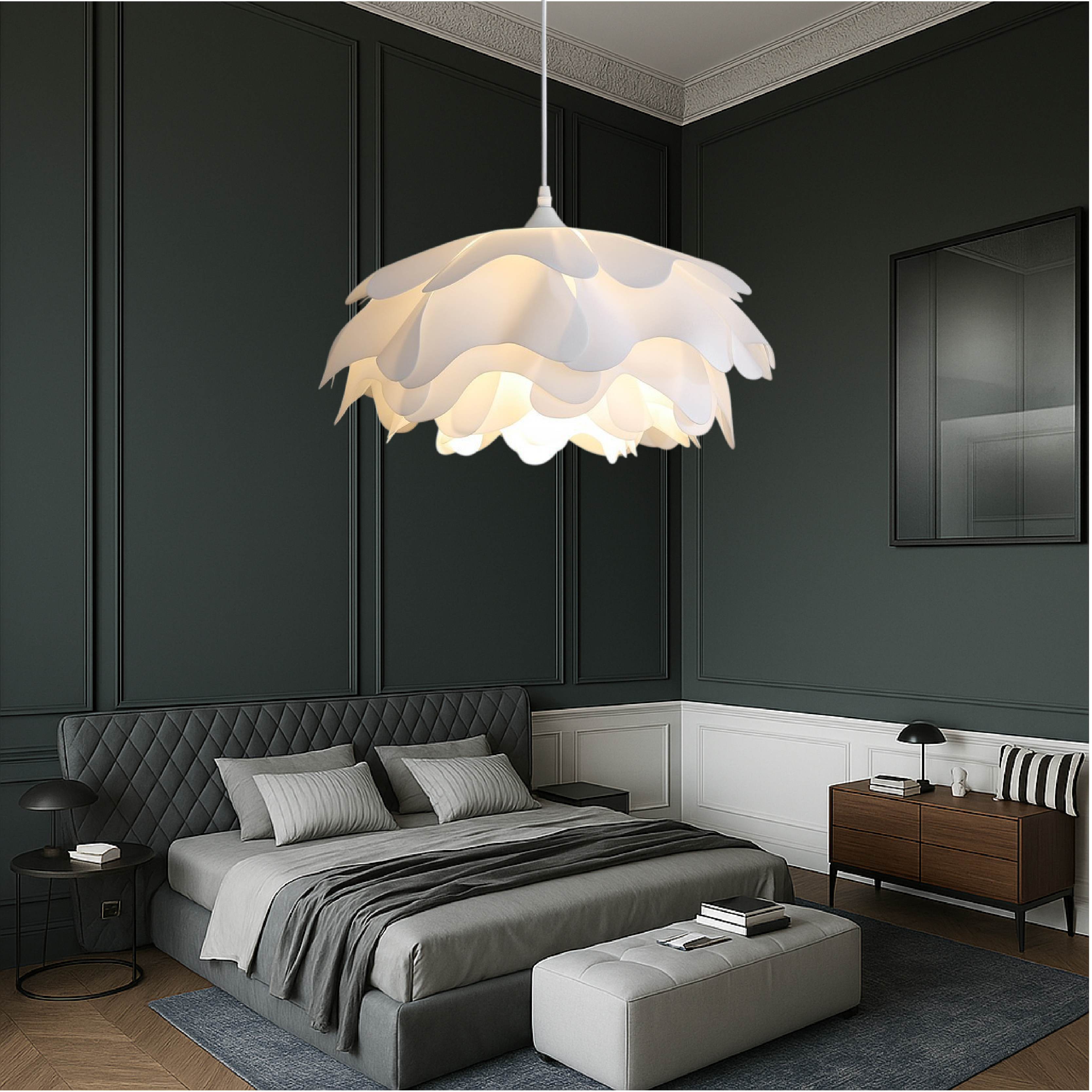 Peony Mud Pendant Lamp
