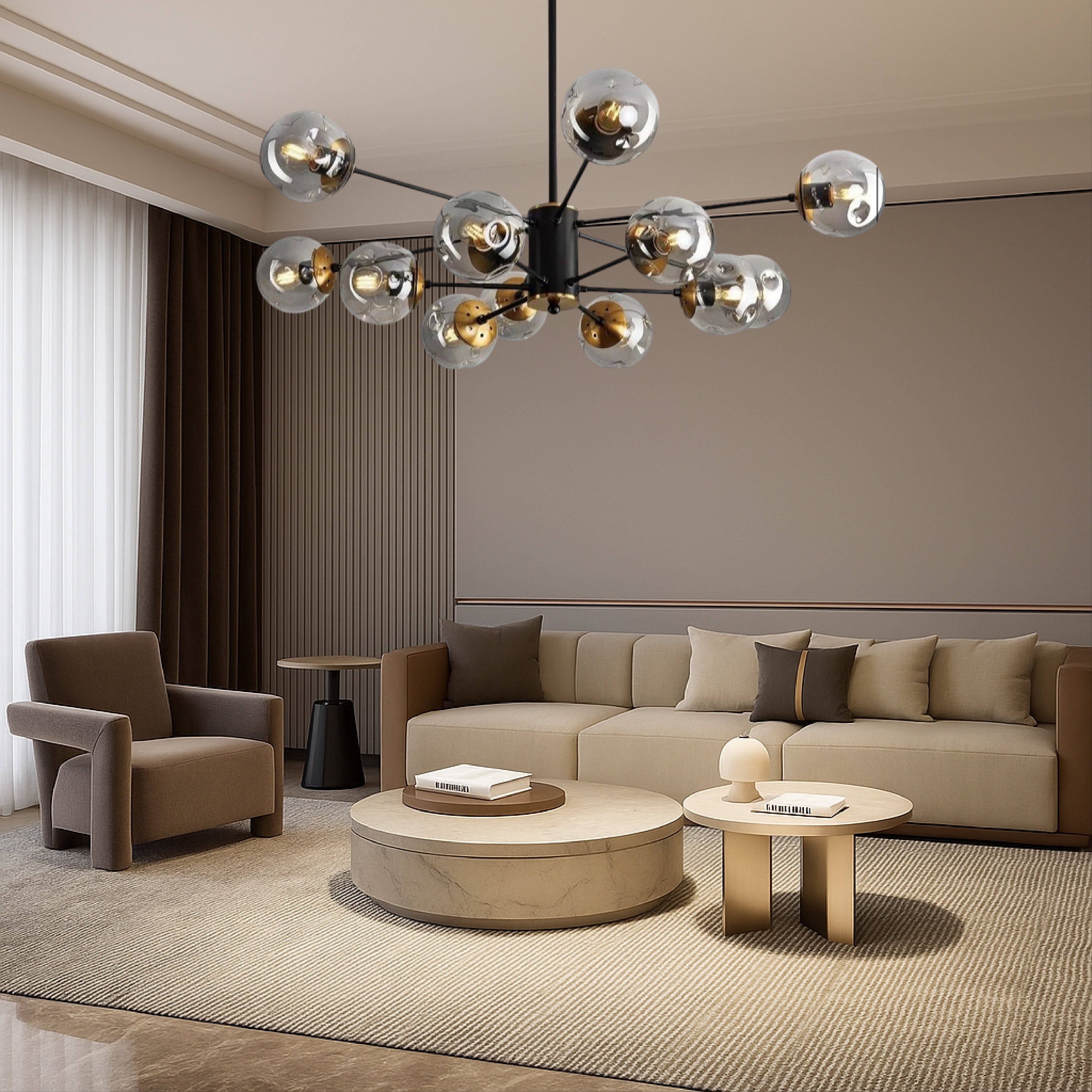 Scandinavian chandelier Ida