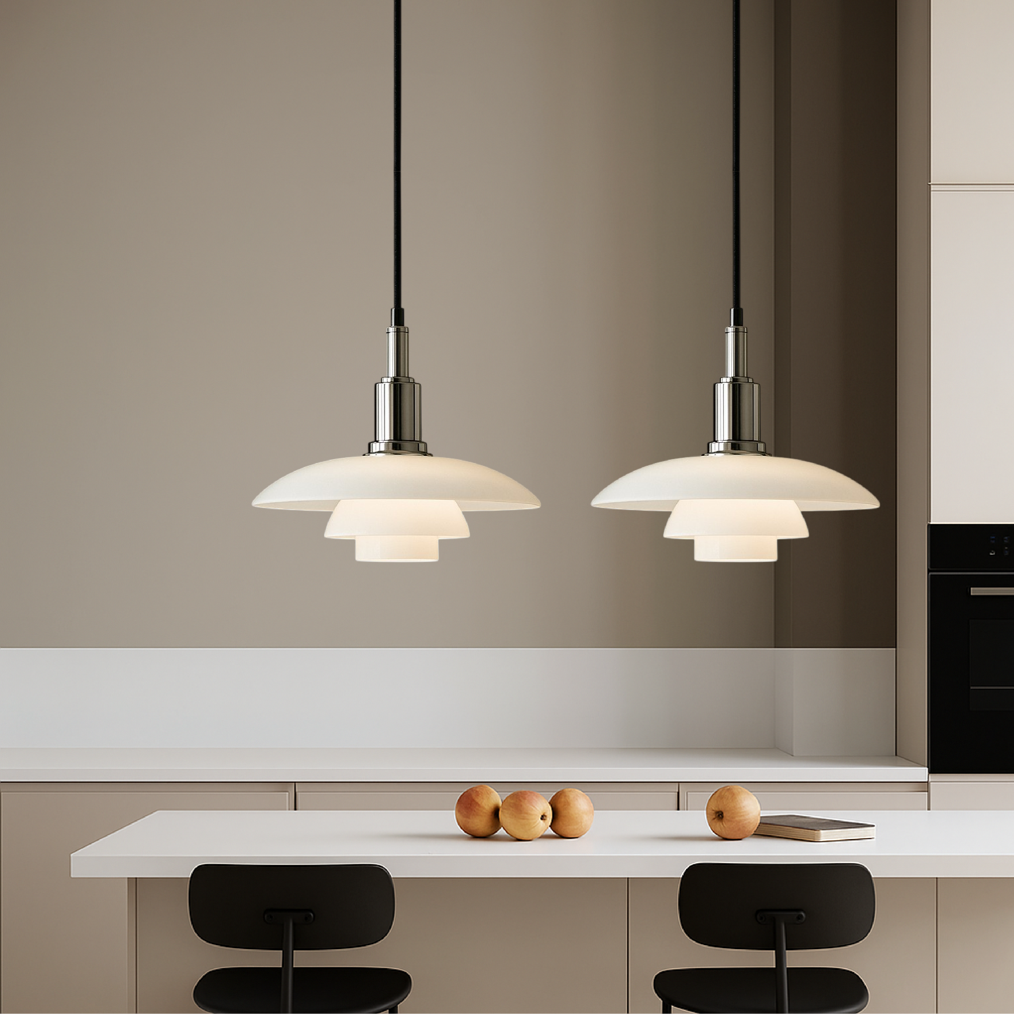 2/3 Head Danish Design Pendant Lamp