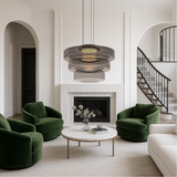 Danish pendant lamp in Bauhaus glass