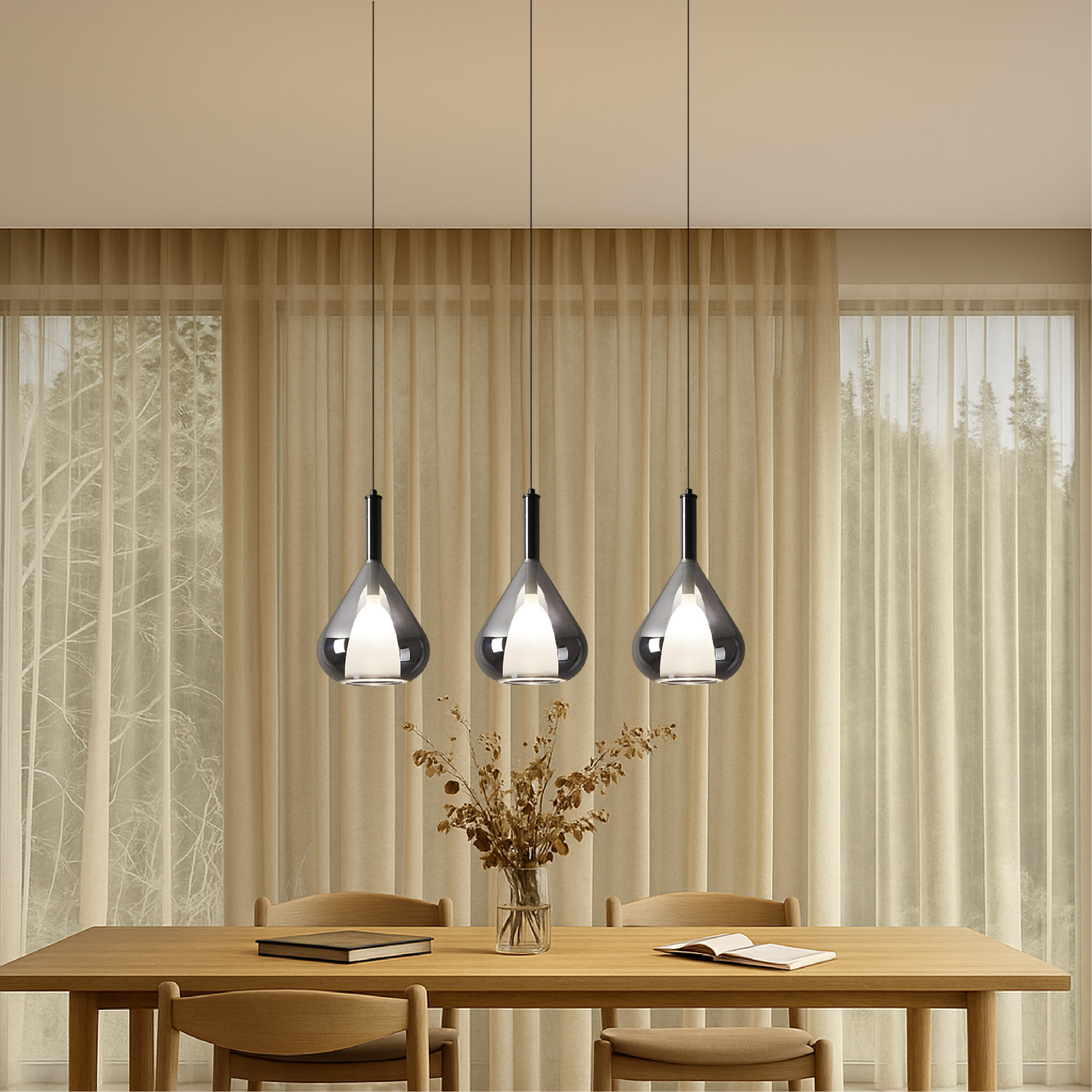 Nady glass pendant lamp