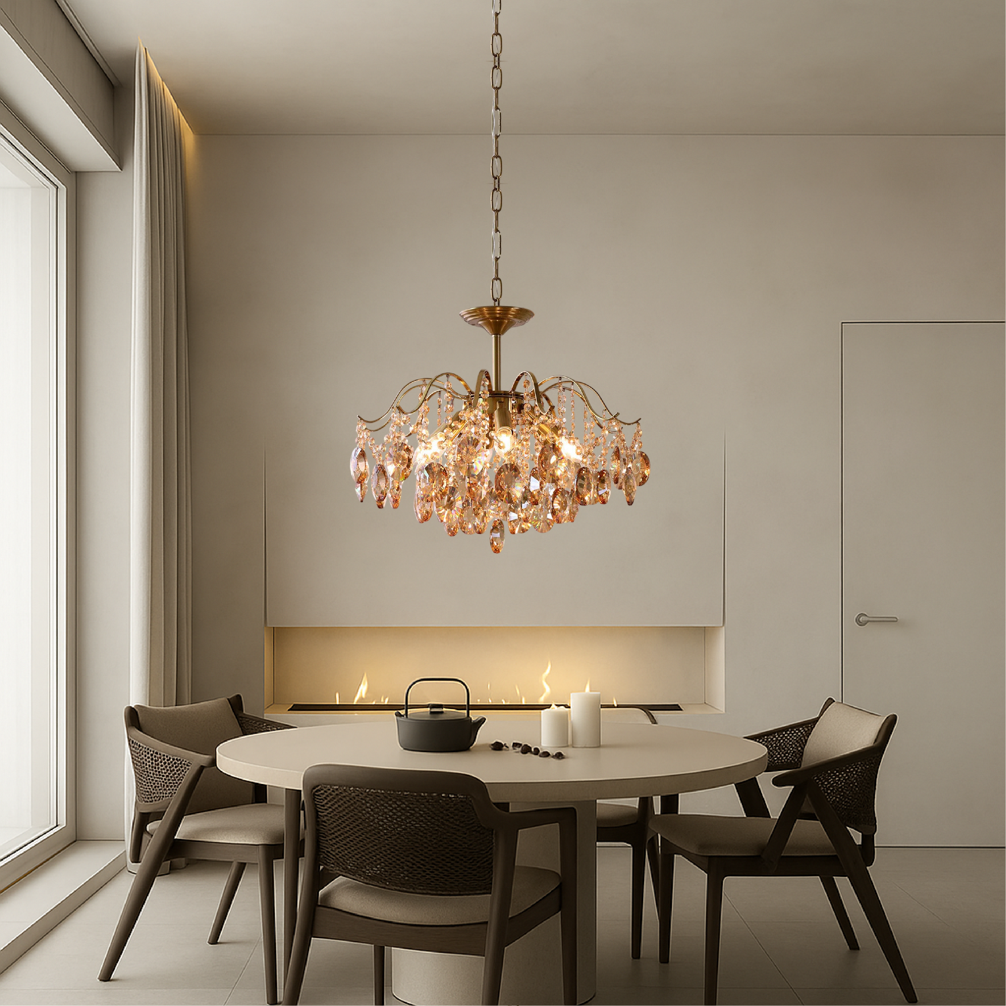 Vintage crystal chandelier
