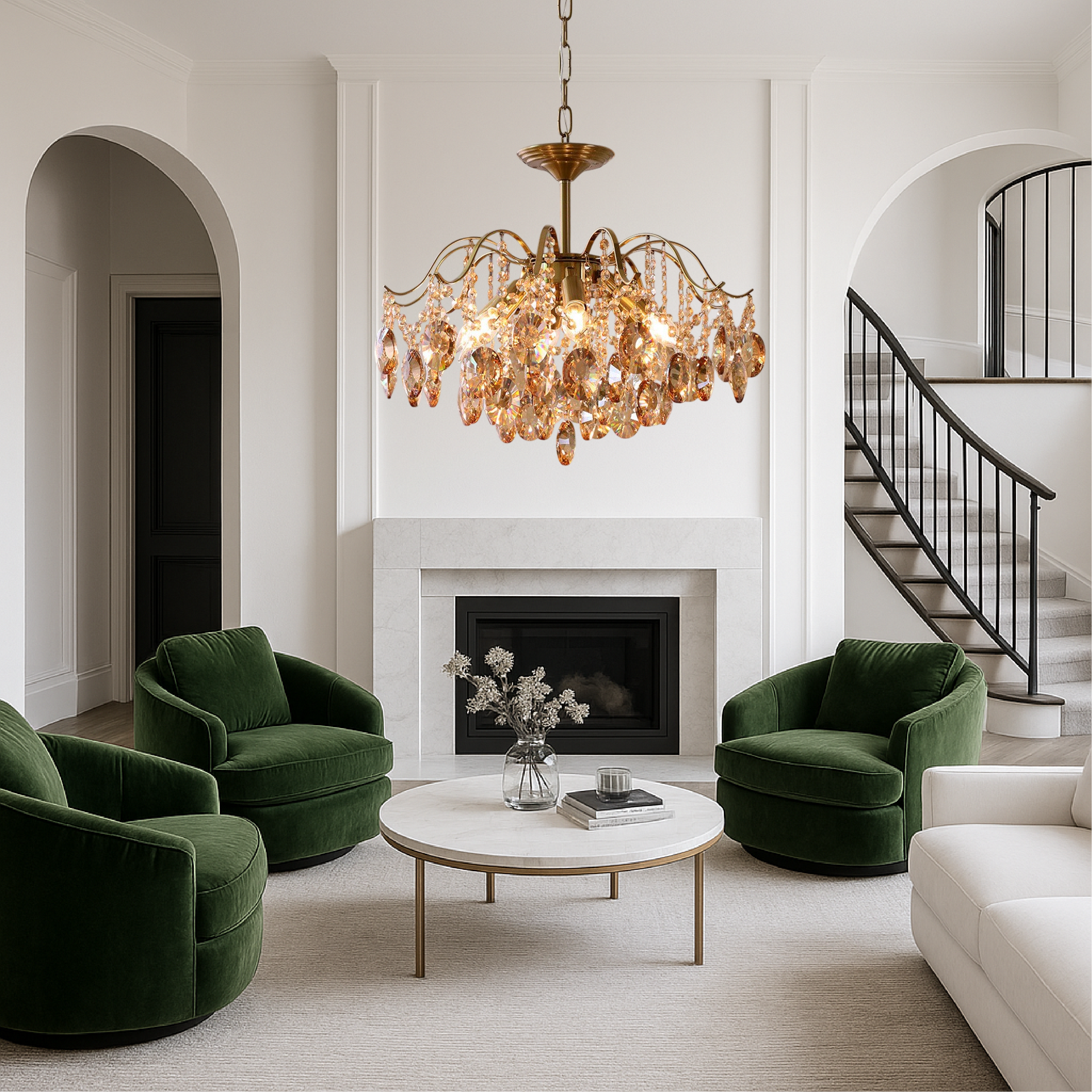 Vintage crystal chandelier