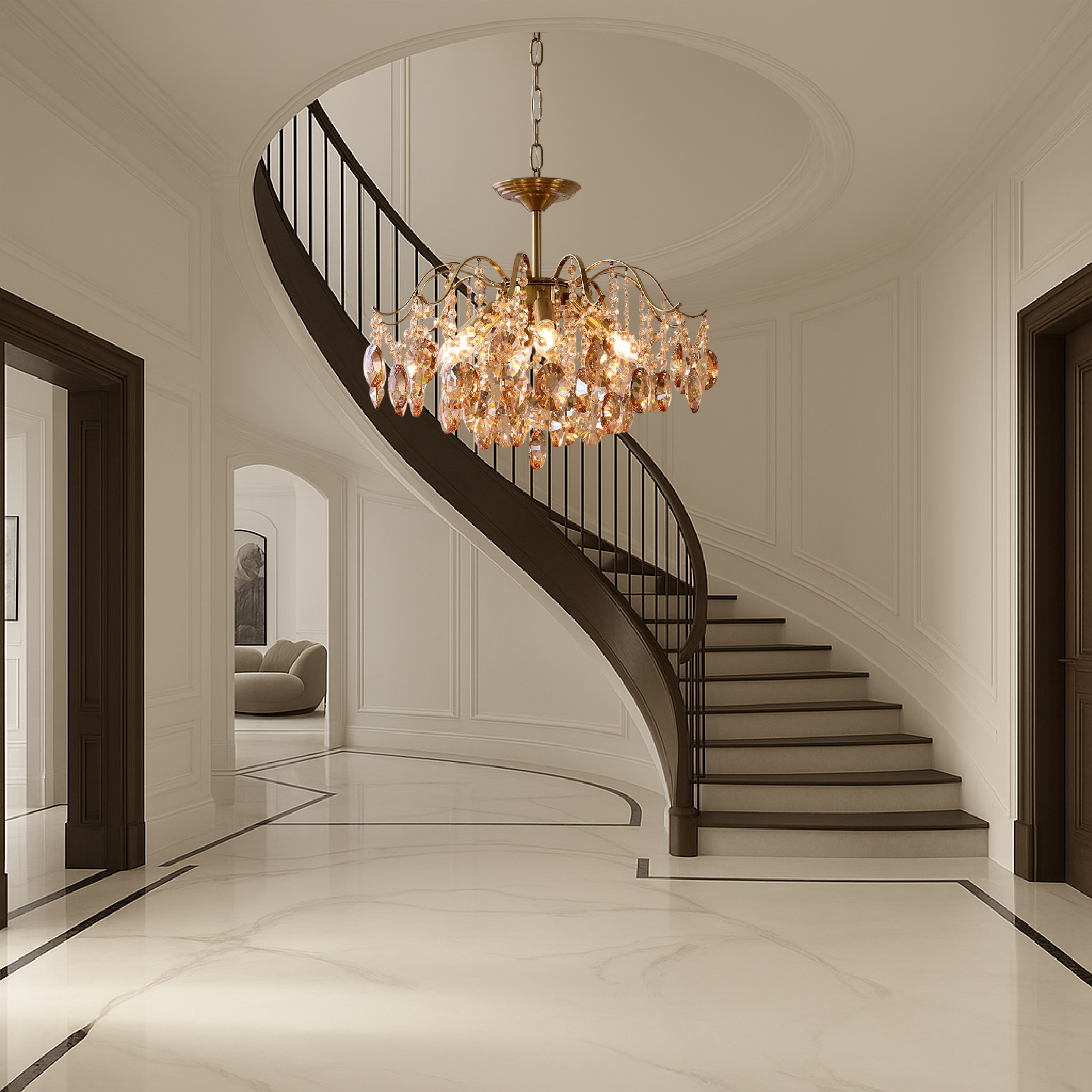 Vintage crystal chandelier