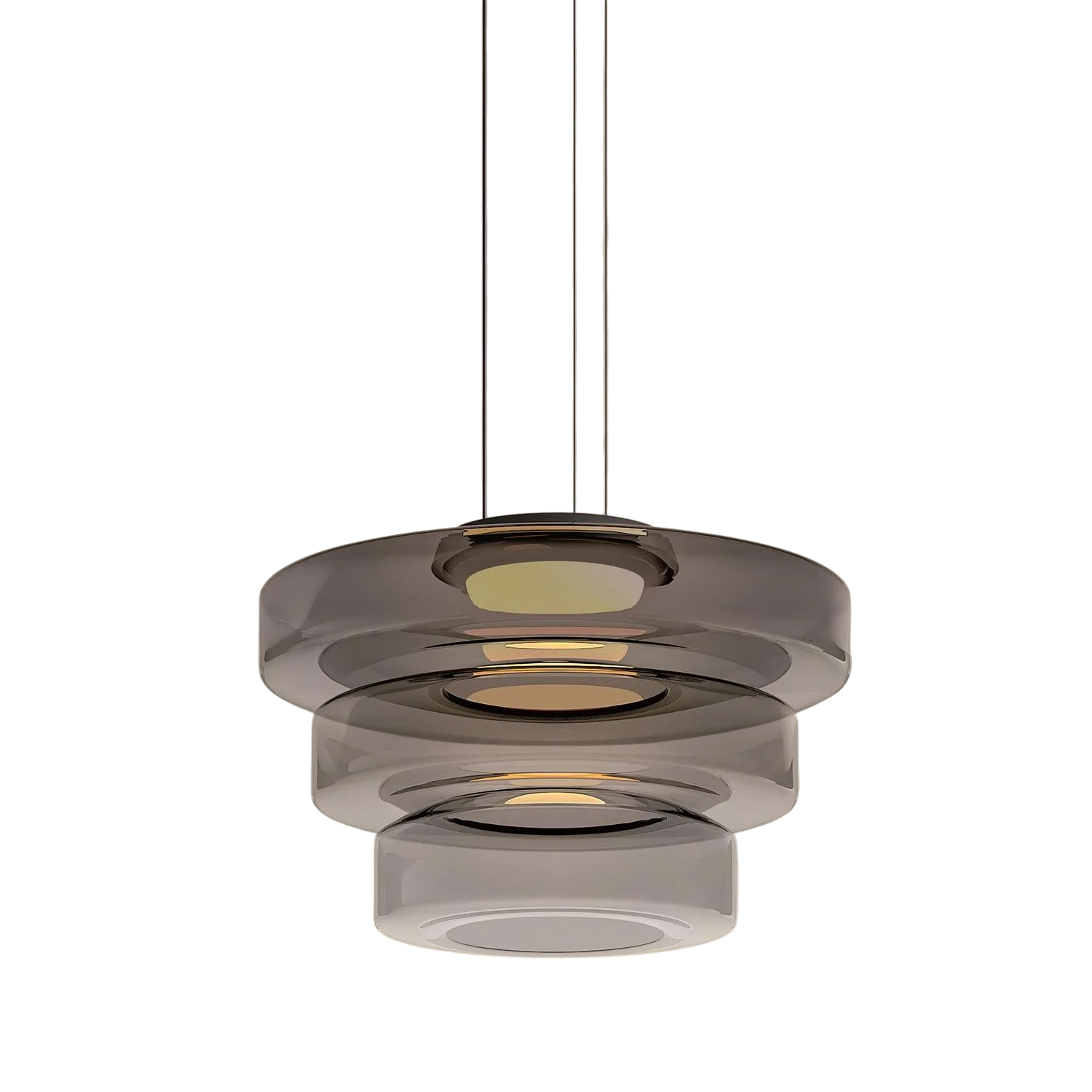 Danish pendant lamp in Bauhaus glass