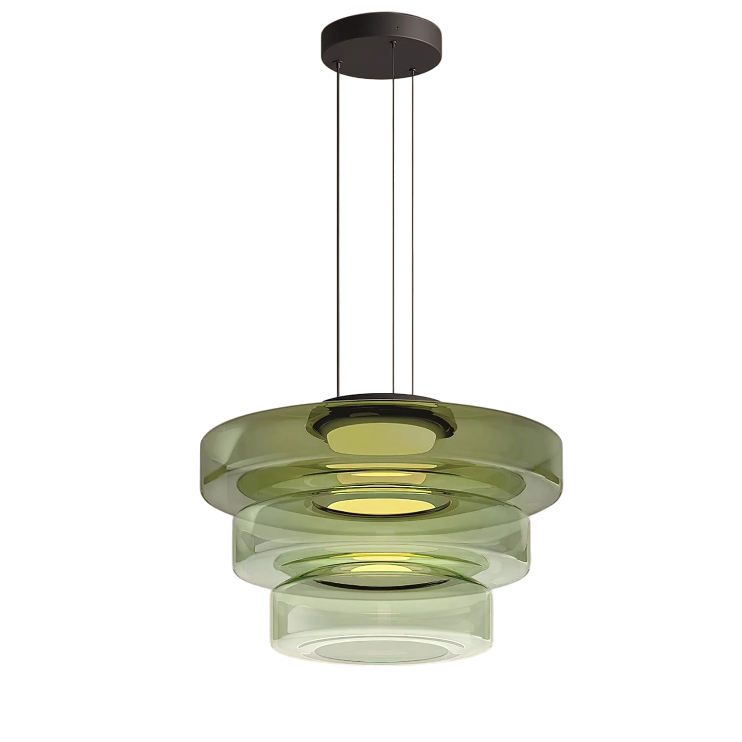 Danish pendant lamp in Bauhaus glass