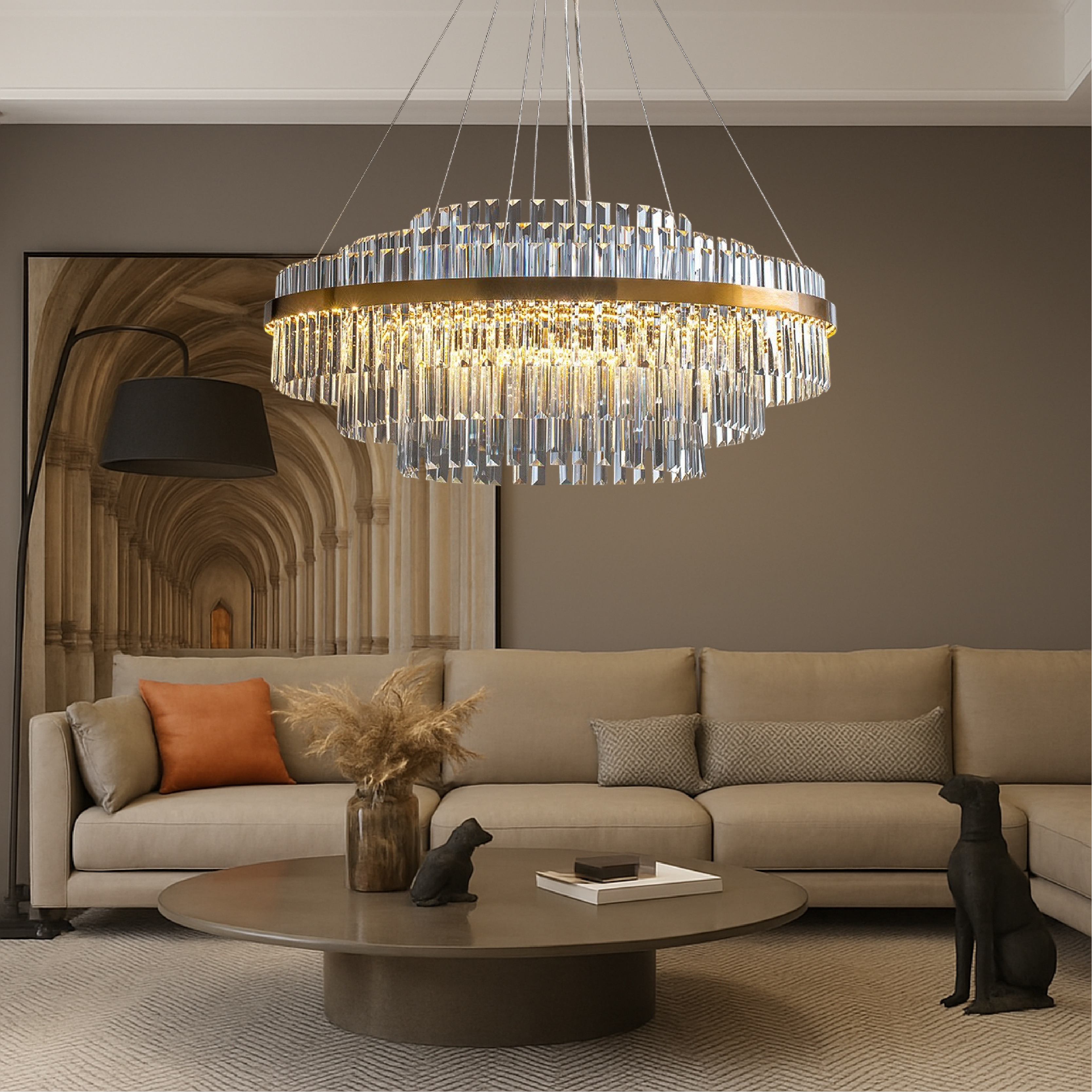 Luxury crystal chandelier