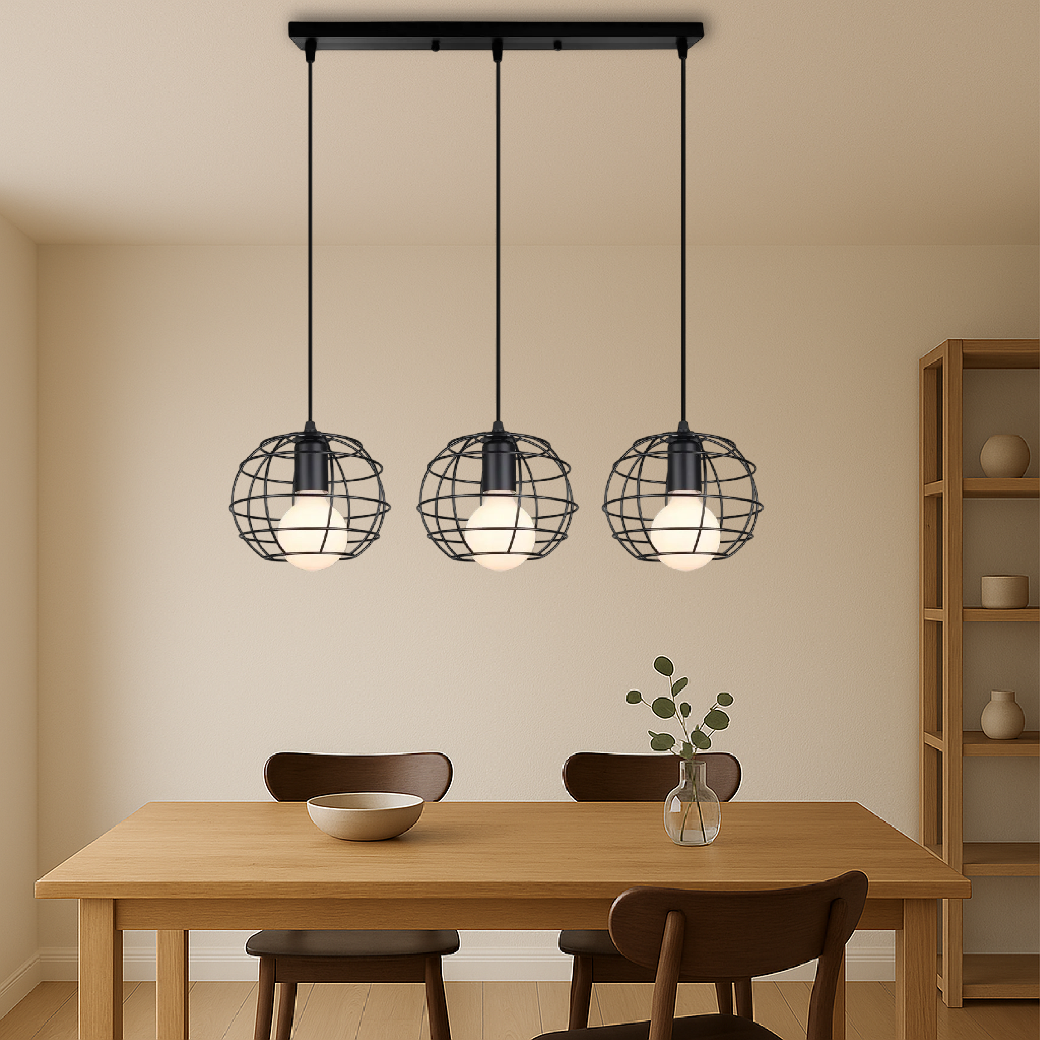 Nuo 3-Head Pendant Dining Table Lamp