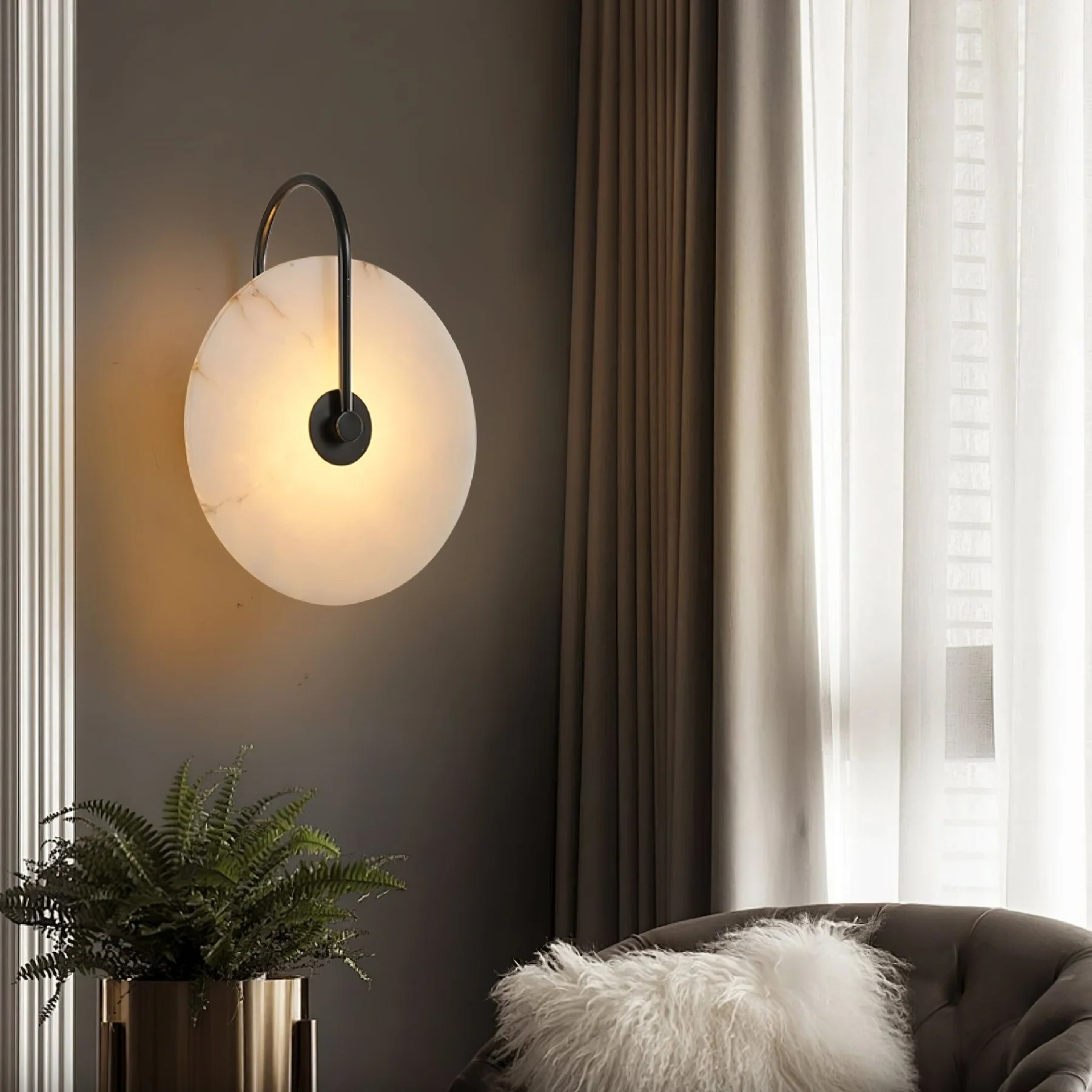 Alabaster Marble LED Wall Lamp