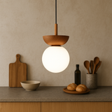 Japandi Hanging Lamp - Natural Look