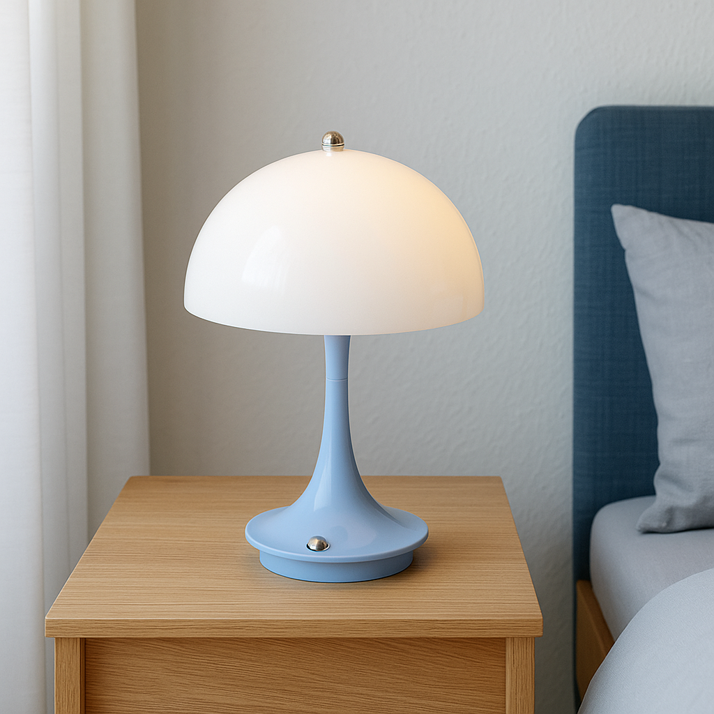 Mushroom-shaped table lamp