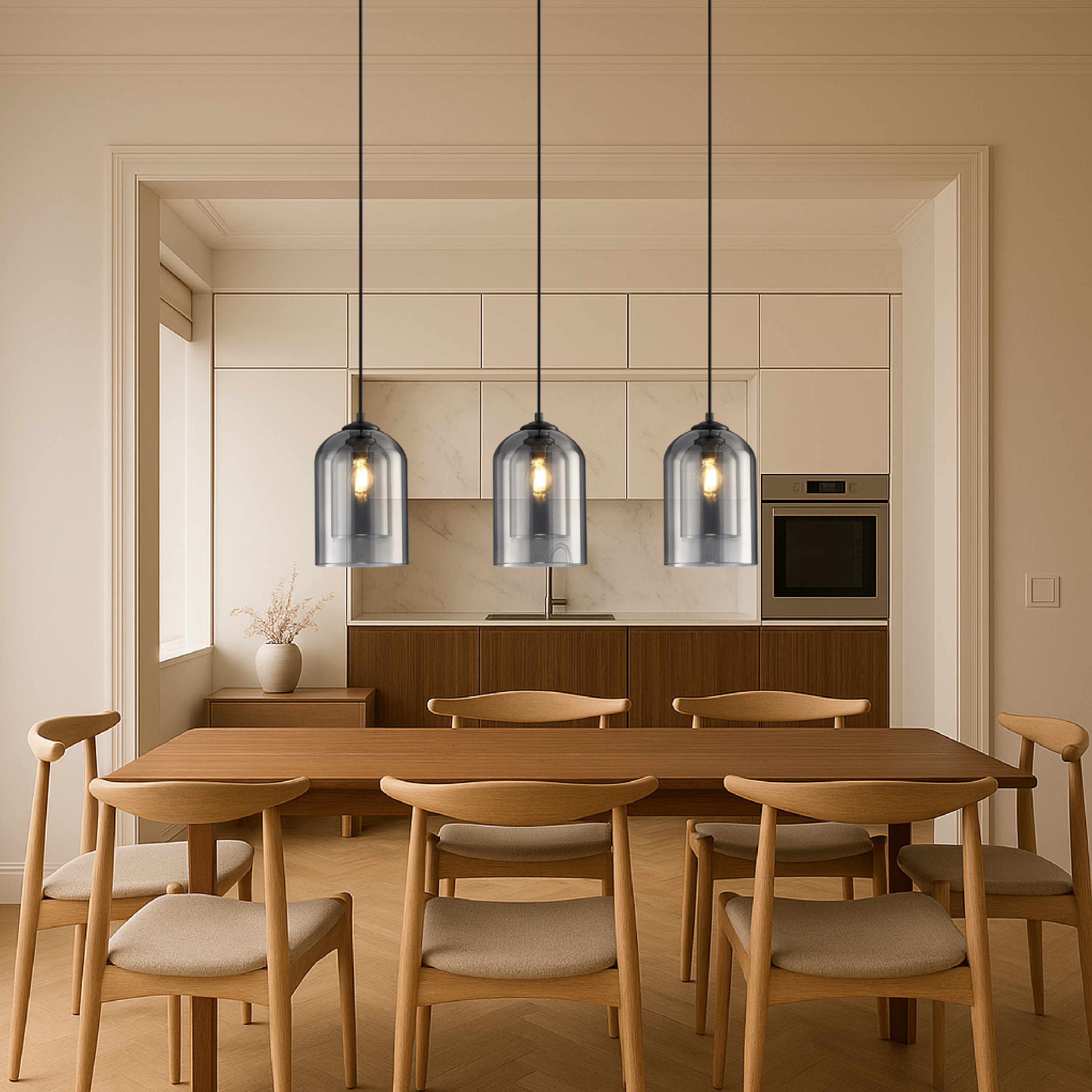 Jani glass pendant lamp