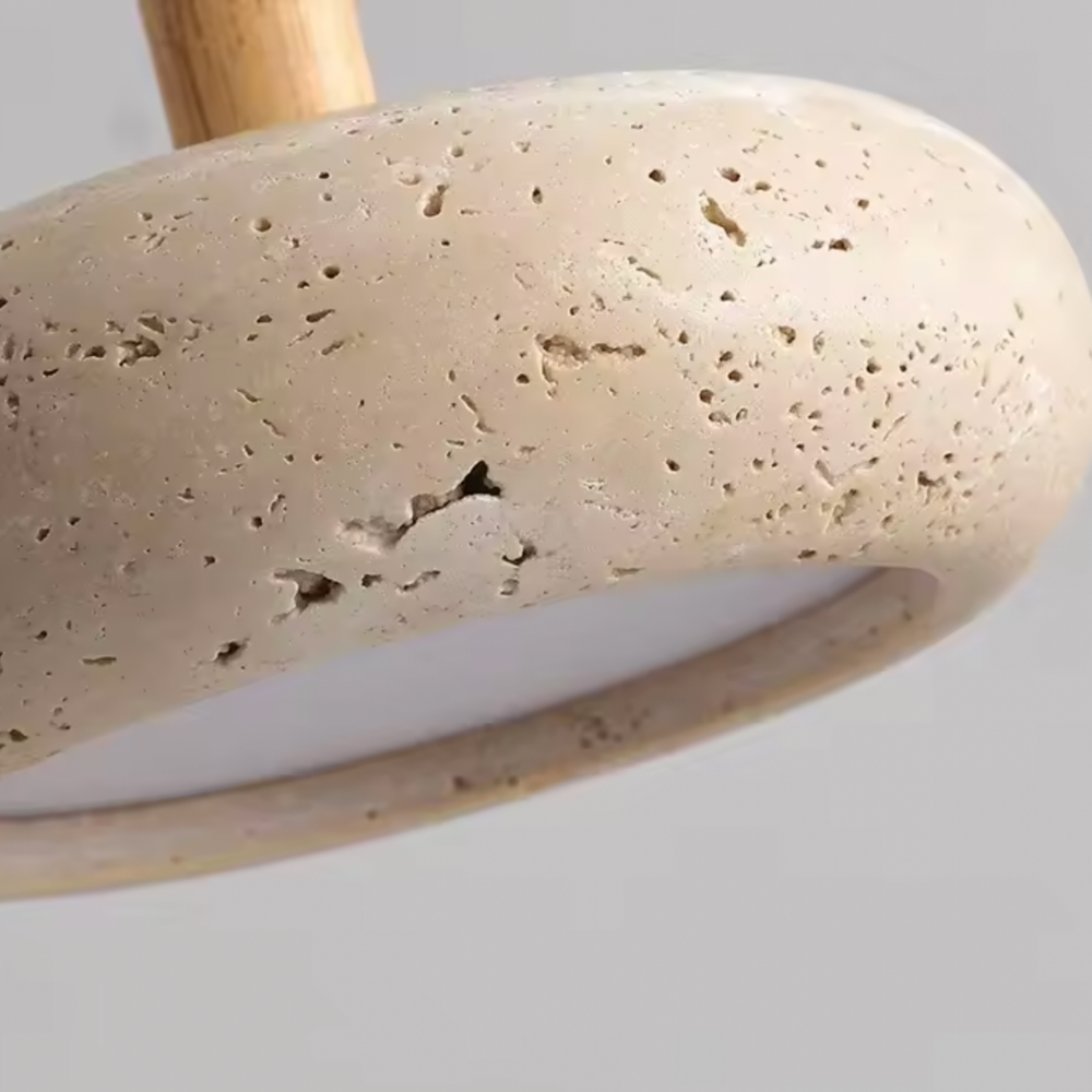 Travertine pendant light