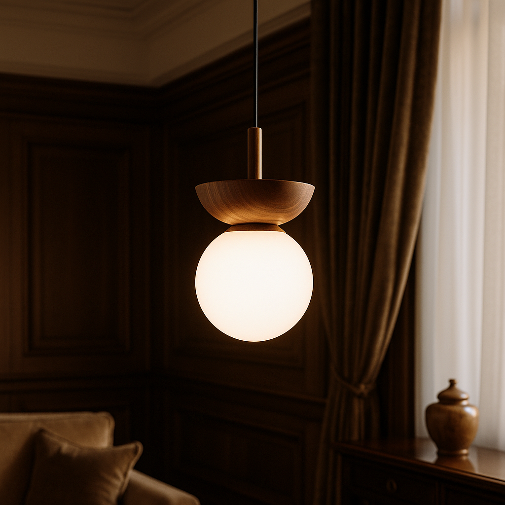 Japandi Hanging Lamp - Natural Look