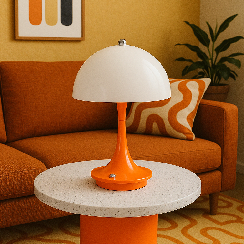 Mushroom-shaped table lamp