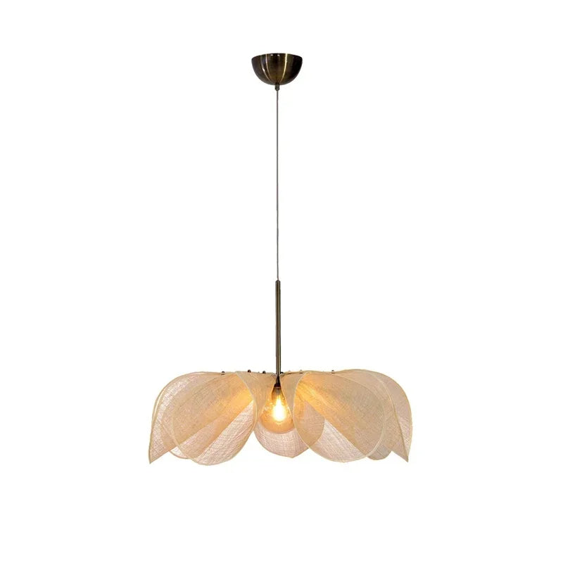 Vintage fabric pendant lamp