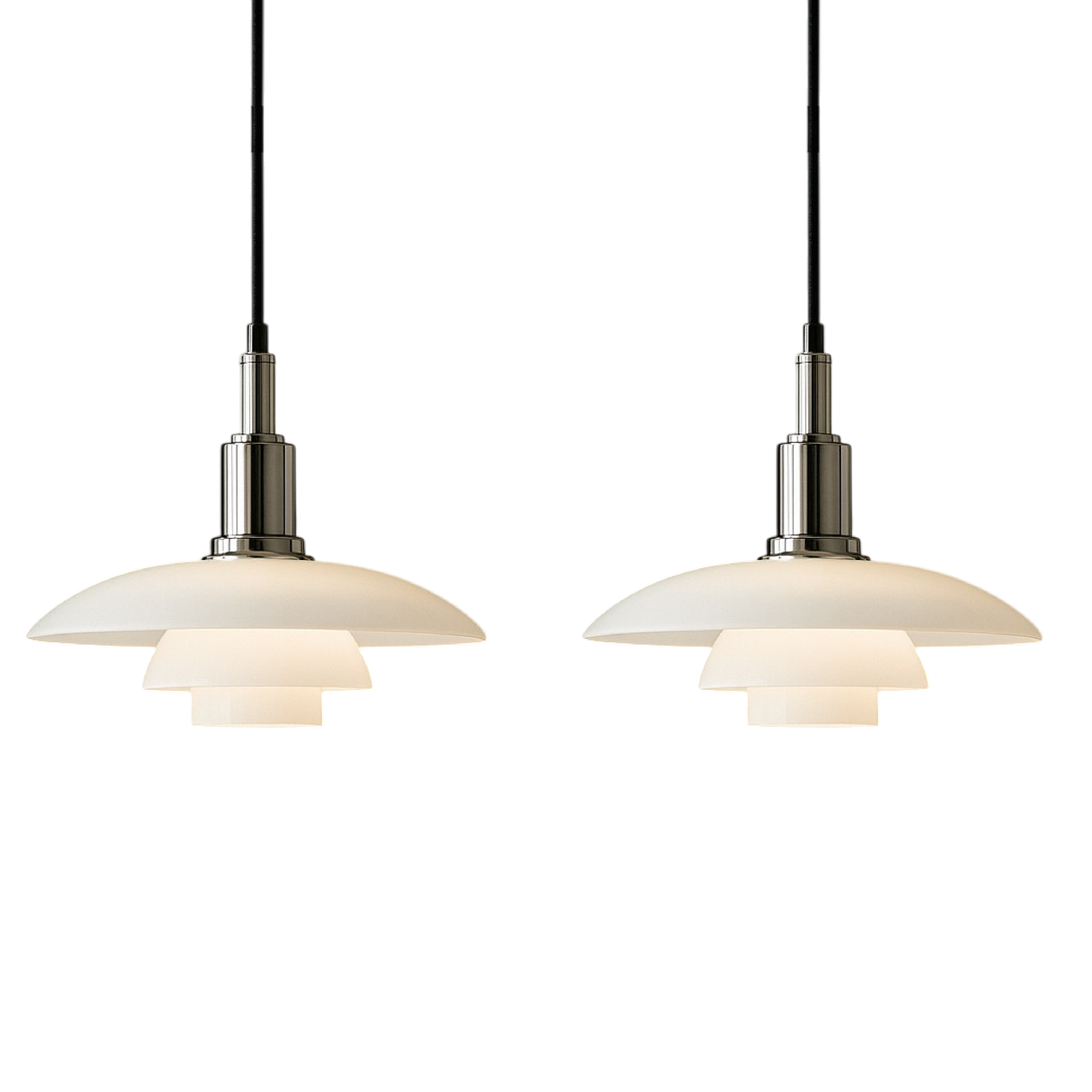 2/3 Head Danish Design Pendant Lamp