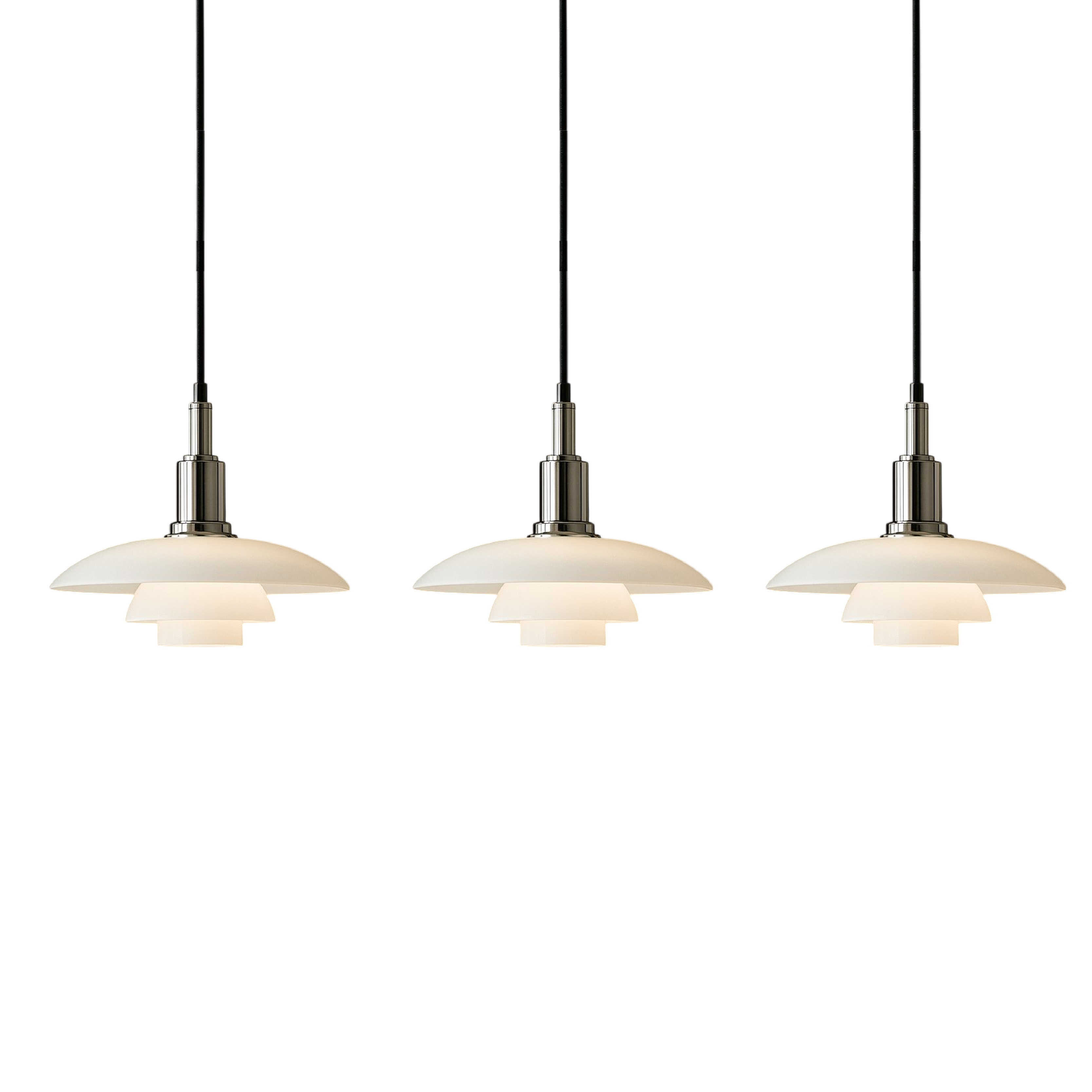 2/3 Head Danish Design Pendant Lamp