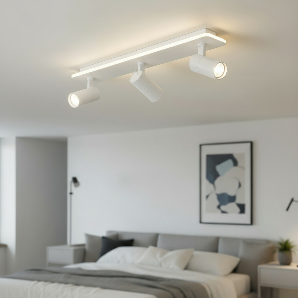 Multiple spot ceiling light
