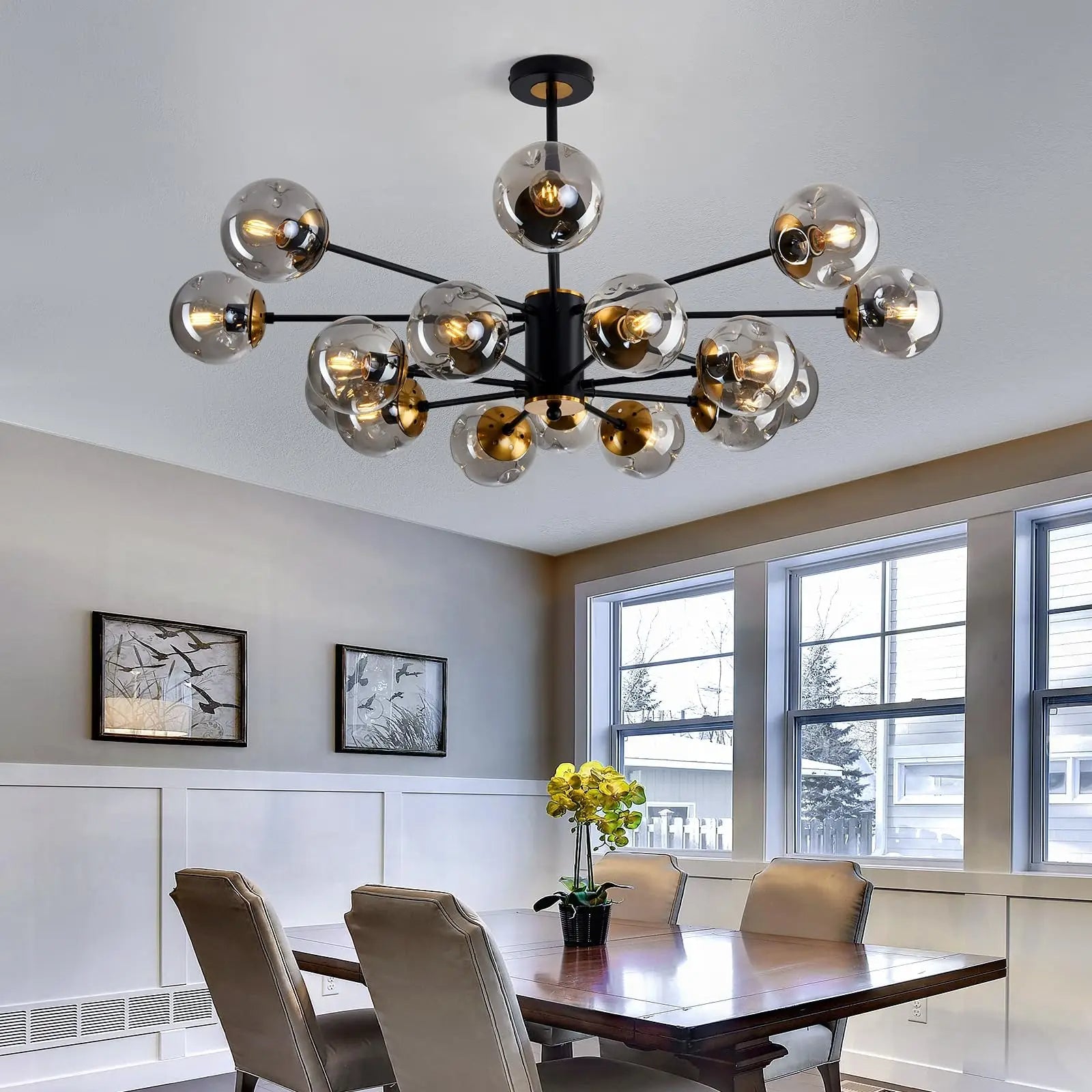Scandinavian chandelier Ida