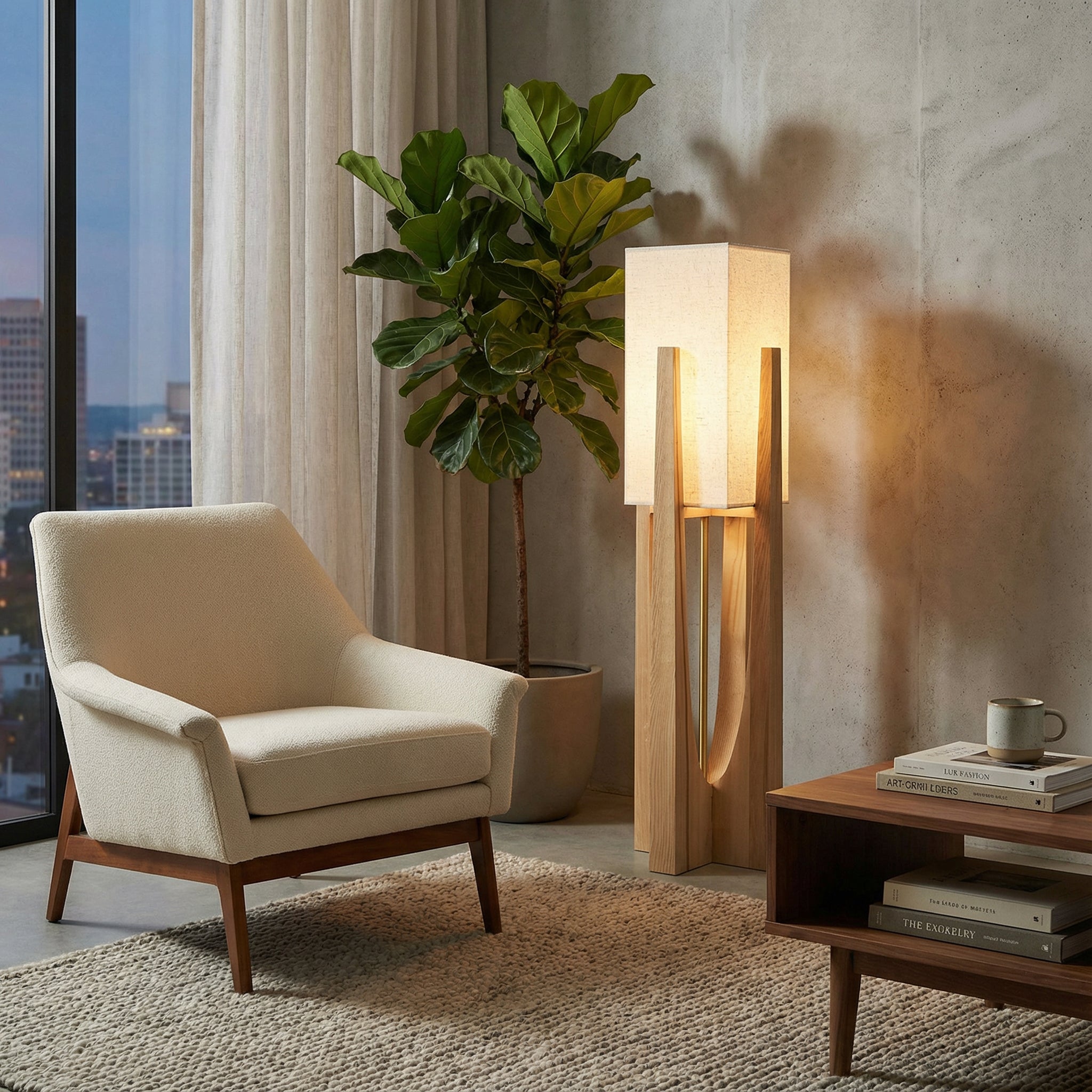 Wabi Sabi Japanese Style Floor Lamp