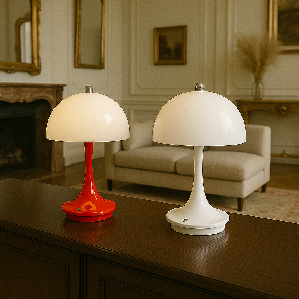 Mushroom-shaped table lamp