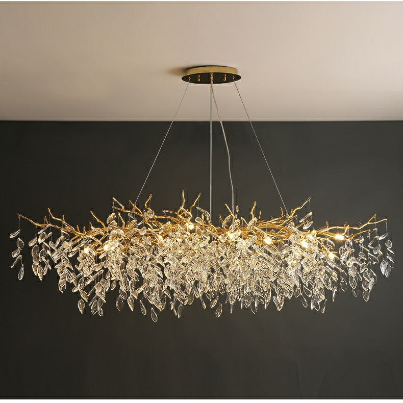 French style glass chandelier