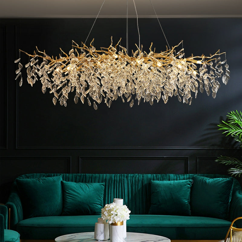 French style glass chandelier