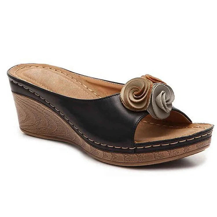 Sandales d'été florale en polyester léger et confortable travel bottle leak-p