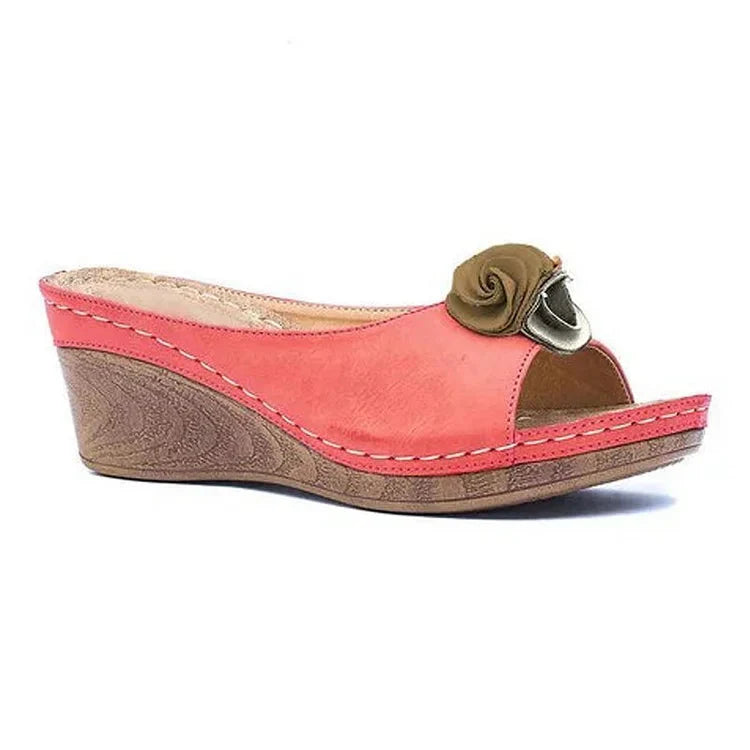 Sandales d'été florale rose ajustables et douces travel bottle leak-proof des