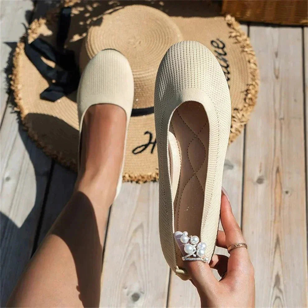 Slip-Ons orthopédiques Alice en Blanc - Confort Luxueux et Soutien Voûte Plantaire