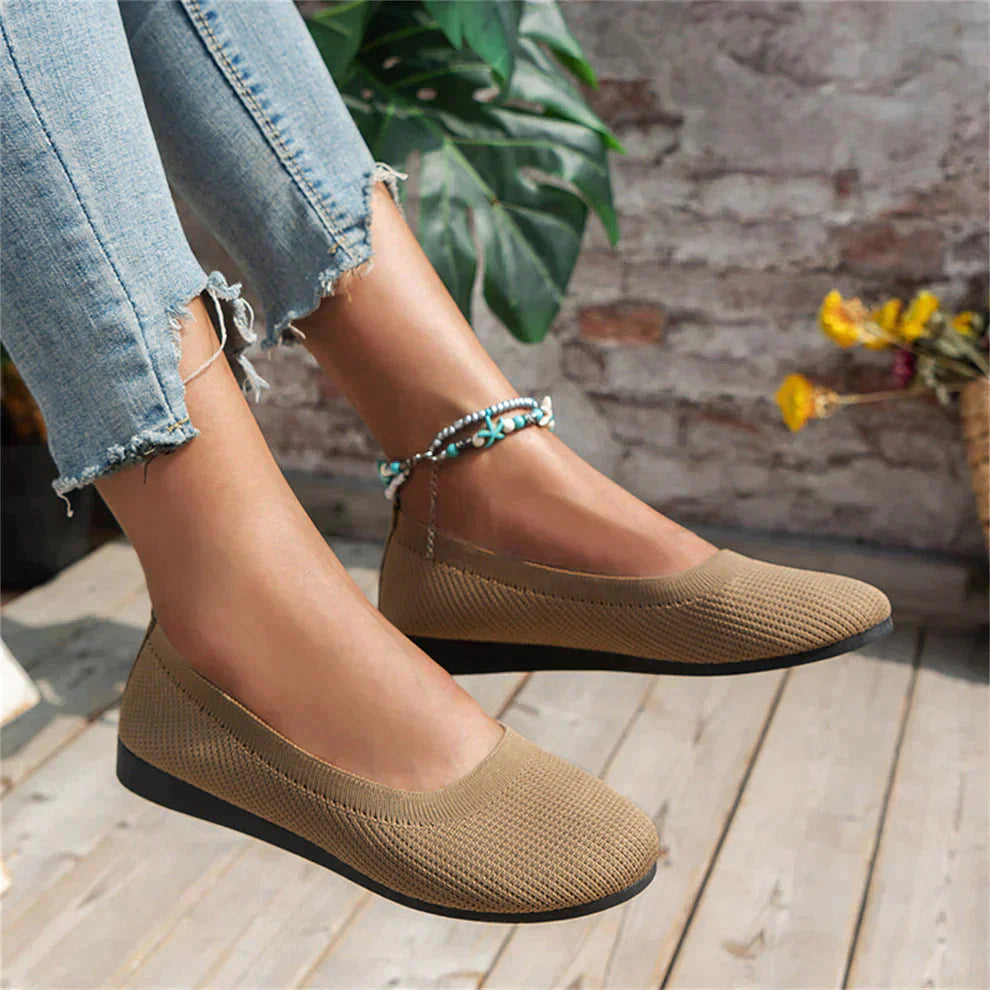Slip-Ons orthopédiques Alice en Kaki - Confort Luxueux et Soutien Voûte Plantaire