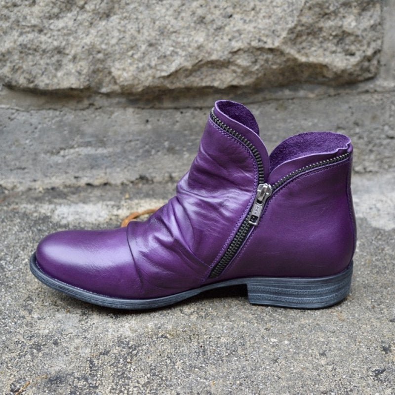 Bottes élégantes pour les jours froids en cuir - Confort quotidien et style chic, protection contre le froid