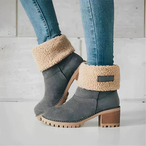 Bottes Élégantes Grises avec Isolation Chaleur et Style Polyvalent travel bot