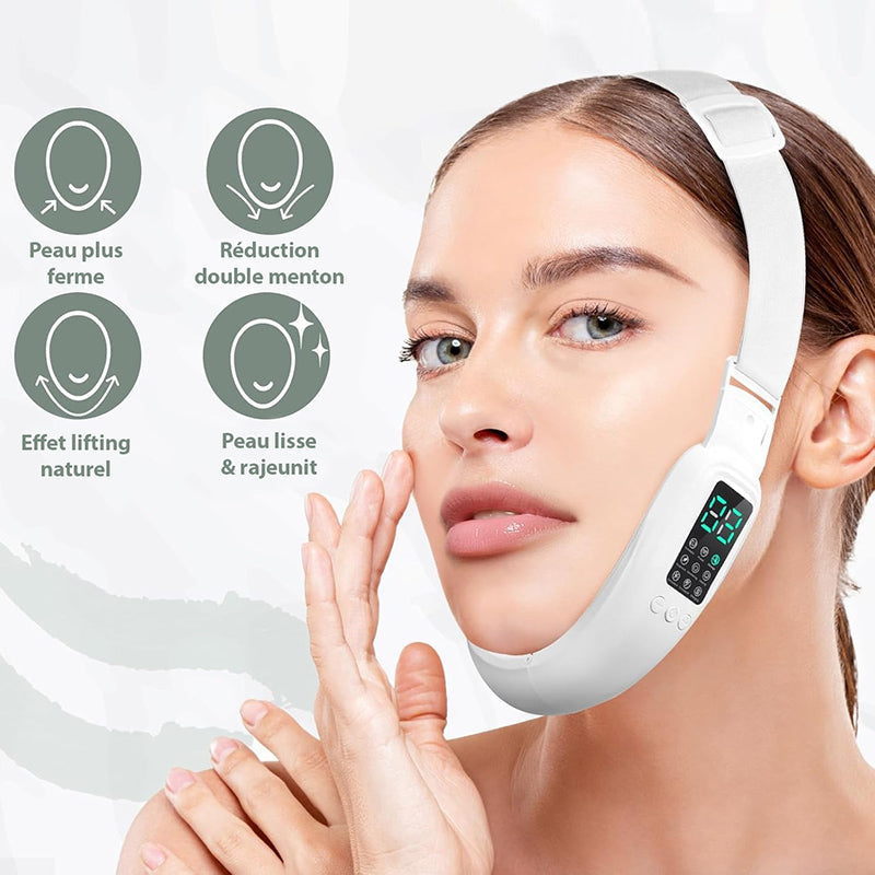 Appareil de Lifting et Massage Visage - Réduction Double Menton et Rides | Technologie Anti-Rides
