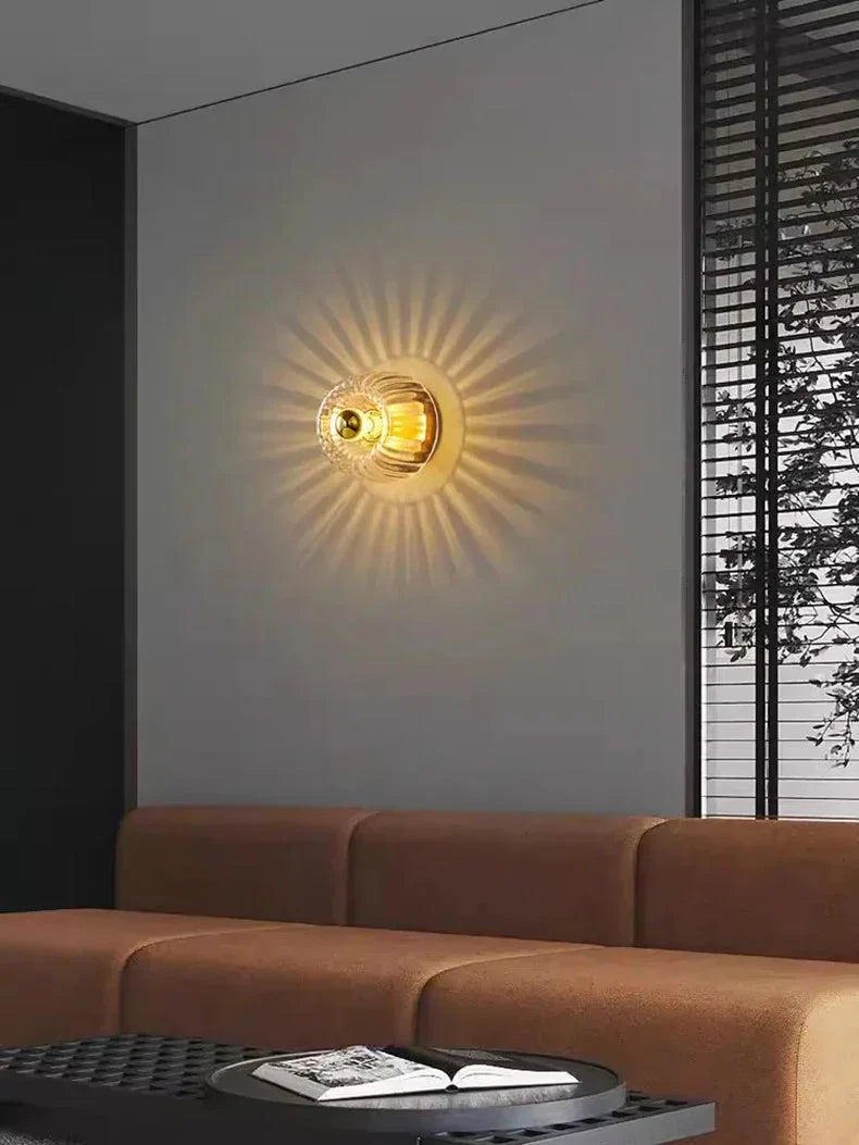 Applique Murale Nordique Bauhaus en Bois Scandinave - Décoration Naturelle et Lumineuse