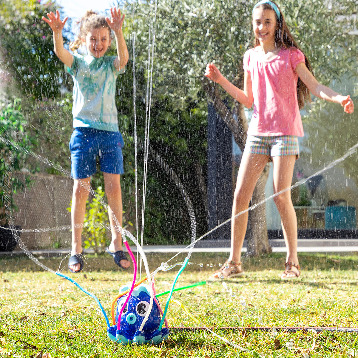 Arroseur rotatif octopus - Jouet d'eau extérieur pour enfant dans le jardin t
