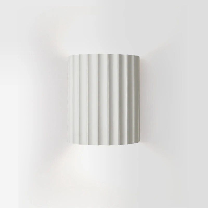 Applique Murale Moderne Blanche en Résine de Qualité - Éclairage LED pour Décoration Élégante