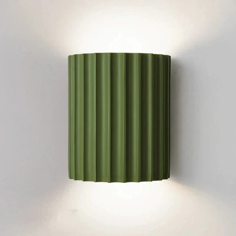 Applique Murale Moderne Verte en Résine de Qualité - Éclairage LED pour Décoration Élégante