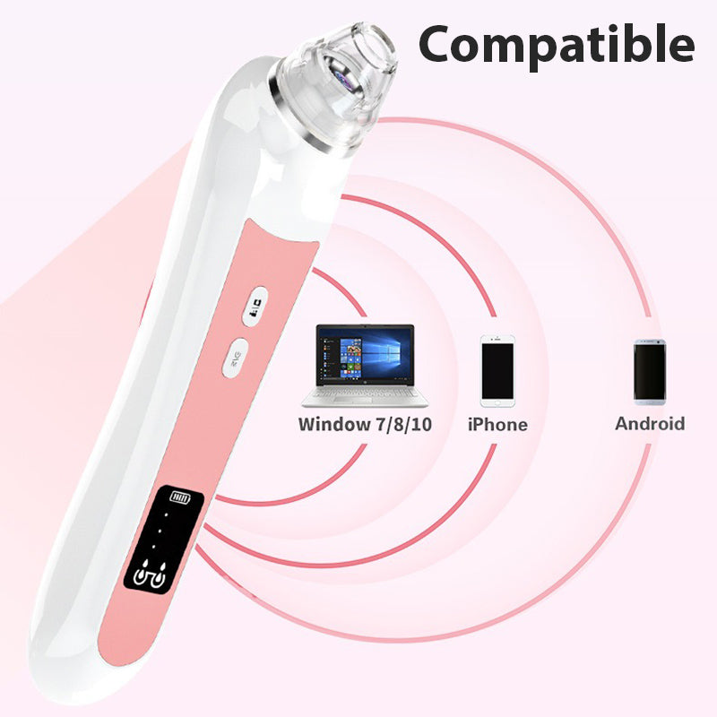 Aspirateur Point Noir avec Camera - Extracteur de Comédons & Nettoyeur de Pores Professionnel, nettoyage pores