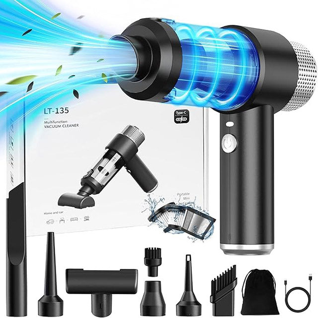 Aspirateur à Main Sans Fil pour Voiture Puissant et Efficace - Couleur Noir Compact et Efficace