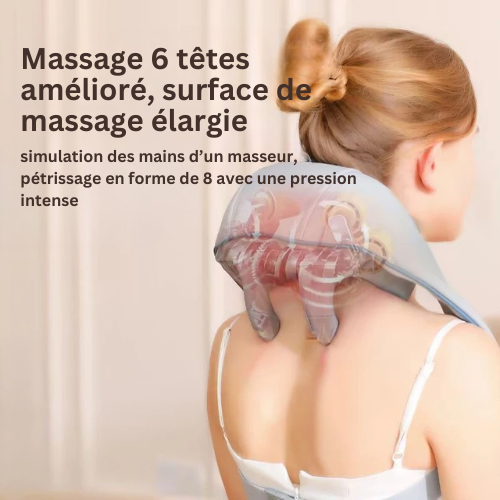 Coussin de massage cervical - Relaxation profonde pour les cervicales travel
