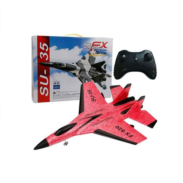 Avion télécommandé ultra-résistant pour enfant Rouge - Jouet léger et flexible, résistant aux chocs