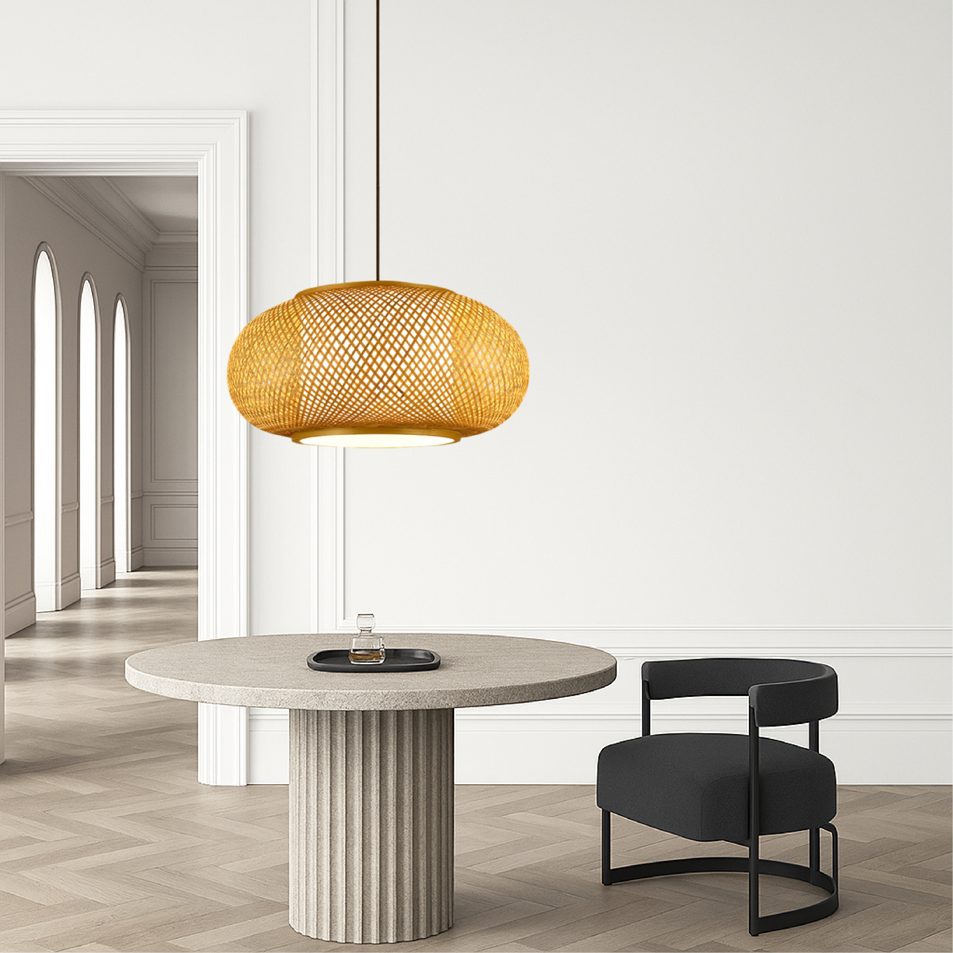 Hansens Bamboo Hanging Lamp