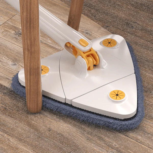 Balai Serpillère Triangulaire Blanc avec Essoreur - Lavage Rapide et Efficace dog
