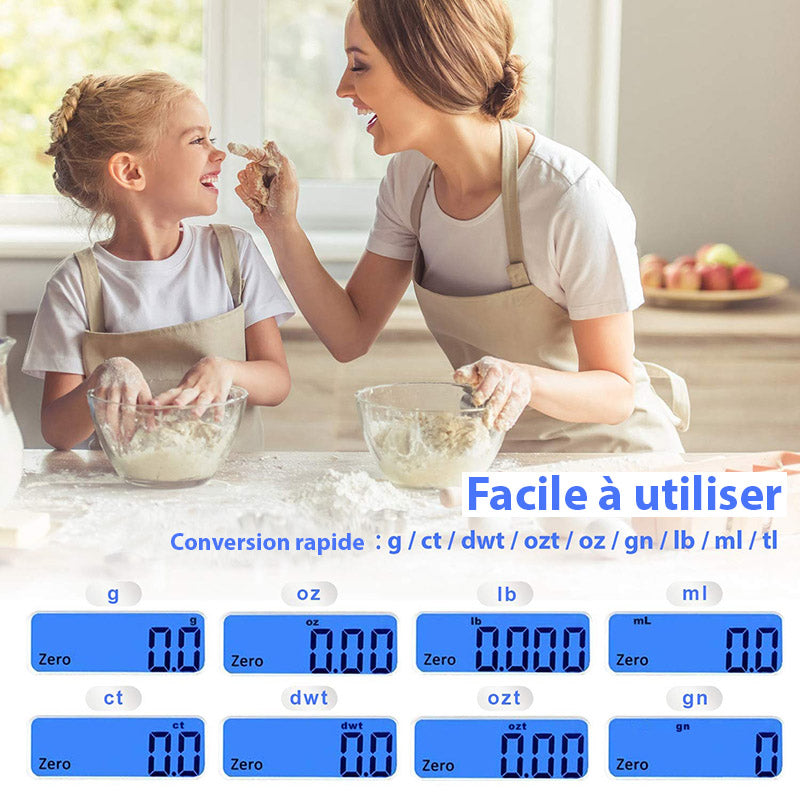 Balance de cuisine de précision économique en énergie pour une utilisation durable