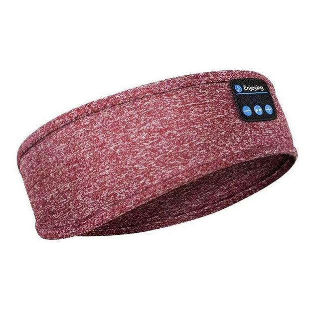 Bandeau Écouteurs Bluetooth Sans Fil et Confortable Bordeaux - Lavage Facile et Confort Musique