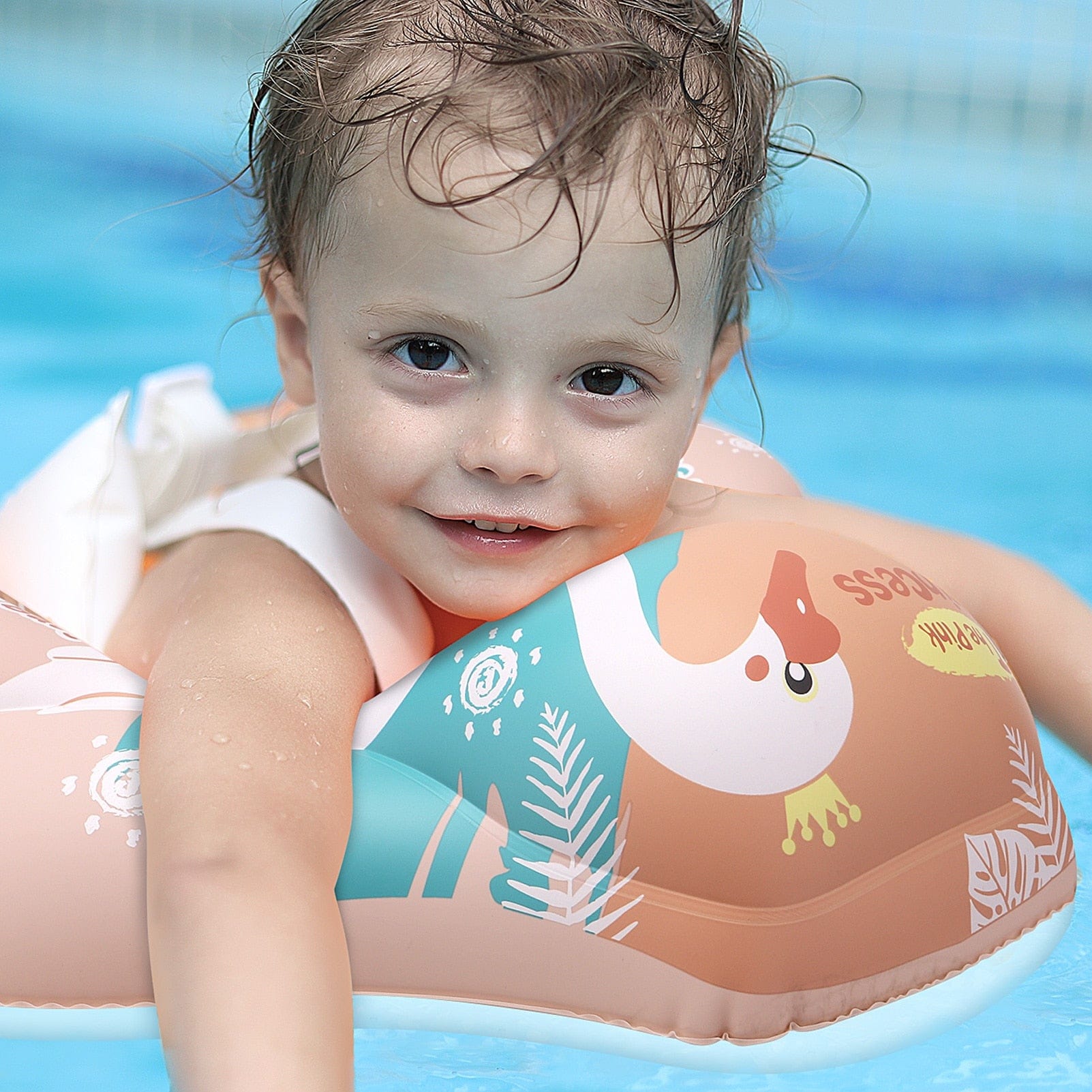 Bouée pour Bébé avec Ombrelle - Sécurité et Apprentissage, matériel non toxique et protection solaire