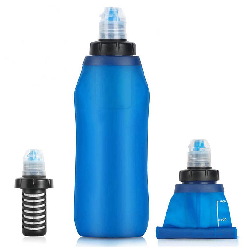 Bouteille Pliable avec Filtre à Eau - Accessoires Voyage et Écologiques trave